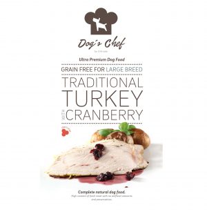DOG'S CHEF Traditional Turkey with Cranberry for LARGE BREED