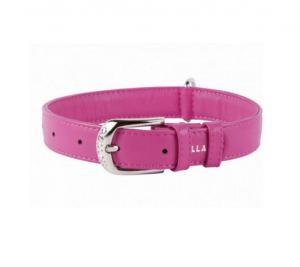 Collar Glamour kožený obojek Pink