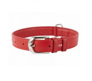 Collar Glamour kožený obojek Red