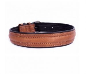 COLLAR Soft kožený obojek brown-black