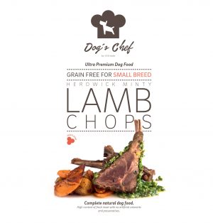 DOG'S CHEF Herdwick Minty Lamb Chops for SMALL BREED