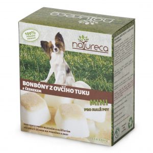 Natureca Bonbóny z ovčího tuku s česnekem MINI 250gr