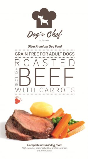 DOG’S CHEF Roasted Scottish Beef with Carrots