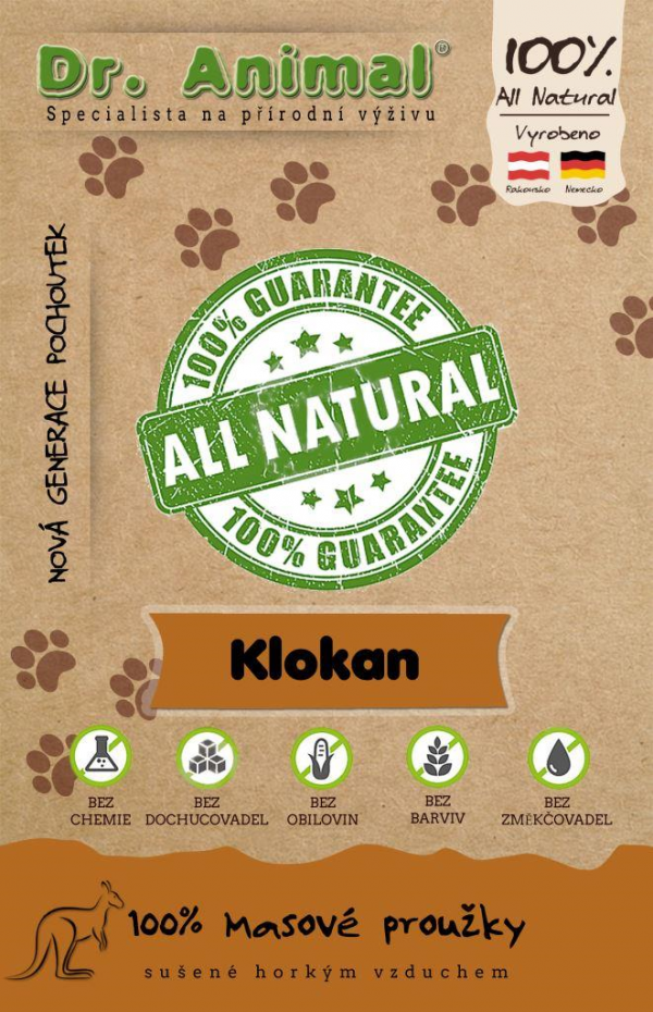 Dr. Animal klokan masové proužky 80g