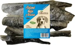 Sušená kůže z lososa 150 g, 25-30 cm