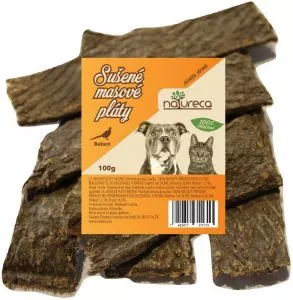 NATURECA pochoutka Masné pláty-Bažant, 100% maso 100g