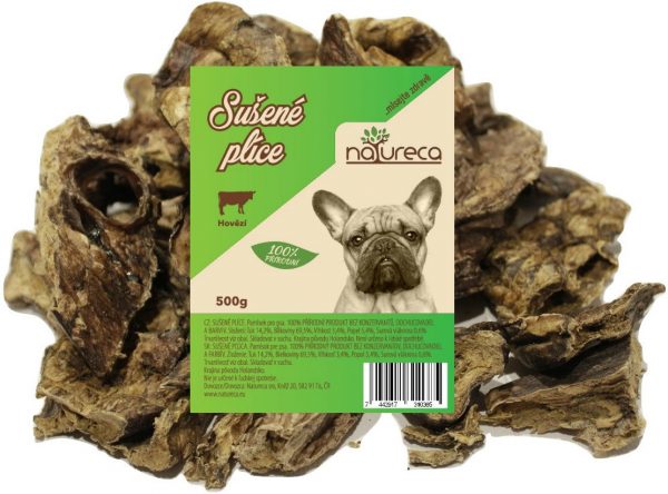 NATURECA Hovězí plíce sušené 500 gr