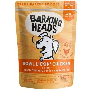 BARKING HEADS Bowl Lickin’ Chicken kapsička 300g