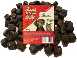 NATURECA pochoutka Masové kostky- Zajíc, 100% maso 150g