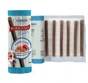 Serrano Dog Sticks Salmon & Tuna, tyčinka 16 x 12 g