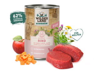 WILDES LAND - Hovězí maso pro štěňata 400g