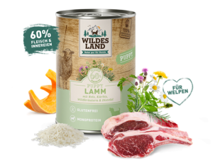 Wildes Land - Jehněčí maso pro šteňata 400g