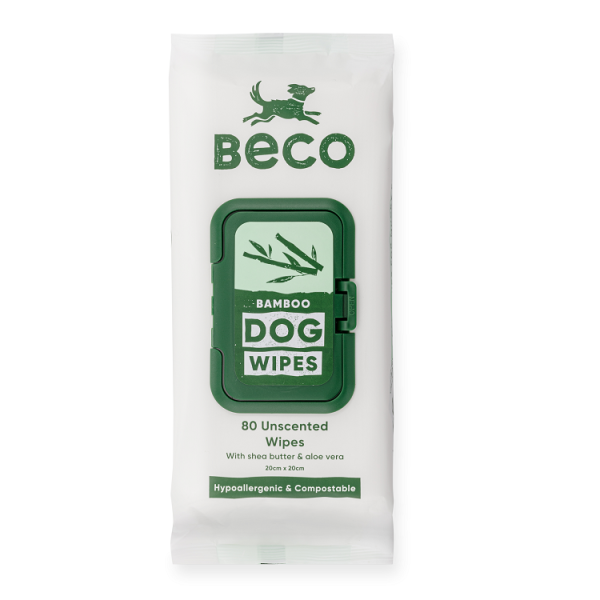 BECO BAMBOO Neparfumované - čistíci utěrky pro pejsky , 80 ks