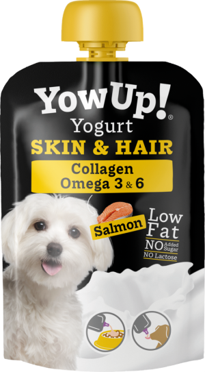 YOWUP! jogurtová kapsička SKIN & HAIR pro psy, 115 g