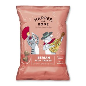 HARPER & BONE Cat & Dog Iberian Soft Treats Chicken, Salmon & Tuna 90 g