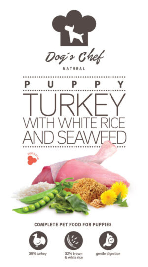 Dog’s Chef TURKEY WITH WHITE RICE AND SEAWEED Puppy