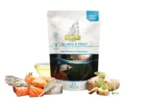 ISEGRIM dog Adult Isegrim Roots, Salmon & Trout kapsička 410g