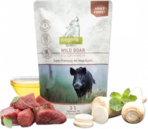 ISEGRIM dog Monoprotein Isegrim Roots, Wild Boar - kapsička 410 g