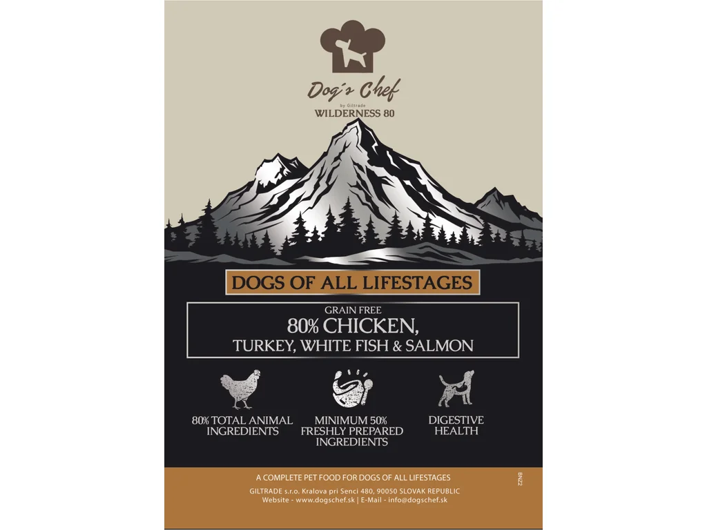 DOG’S CHEF CHICKEN WITH TURKEY, WHITE FISH & SALMON